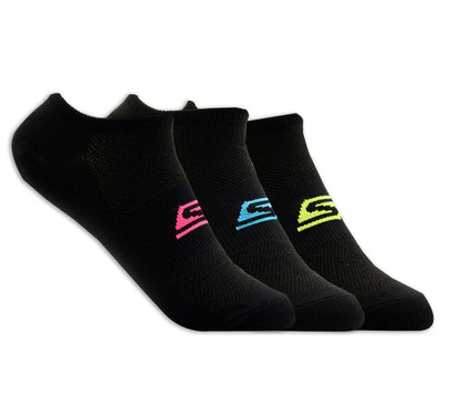 Skechers- Clothing 3 Pack No Show Stretch Socks