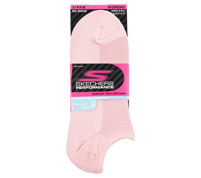 Skechers- Clothing 3 Pack No Show Stretch Socks