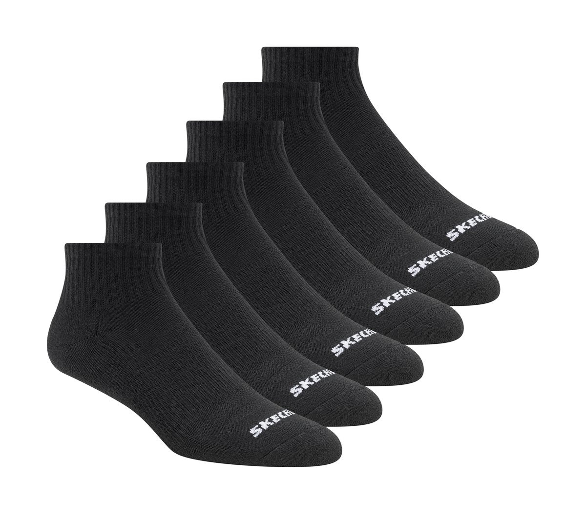 Skechers- Clothing 6 Pack Core Quarter Medium Socks