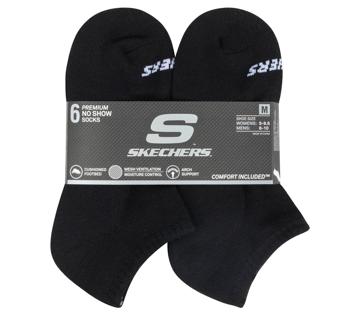 Skechers- Clothing 6 Pack Core Low Cut Medium Socks