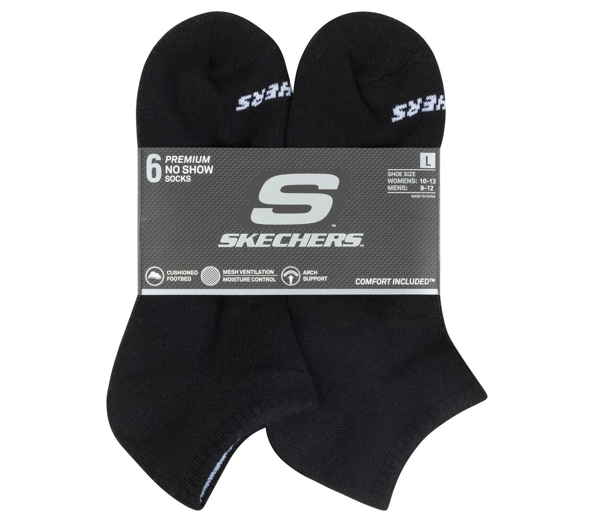 Skechers- Clothing 6 Pack Core Low Cut Large Socks