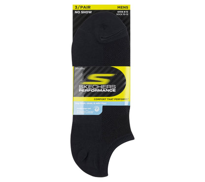 Skechers- Clothing 3 Pack No Show Stretch Socks