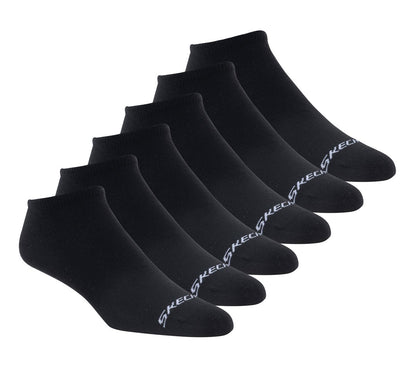 Skechers- Clothing 6 Pack Men's Cotton No Show Socks