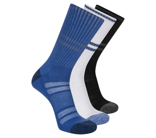 Skechers- Clothing 3 Pack Men's Reflective Performance Crew Socks