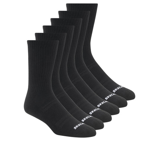 Skechers- Clothing 6 Pack Large Core Crew Socks