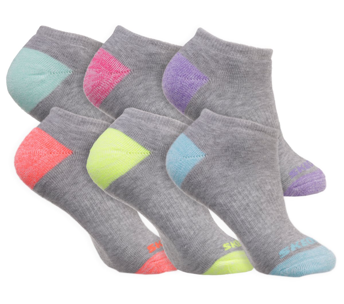 Skechers- Clothing 6 Pack Low Cut Walking Socks