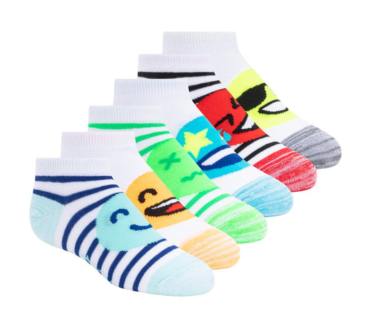 Skechers- Clothing Lowcut Emoticon Socks - 6 Pack