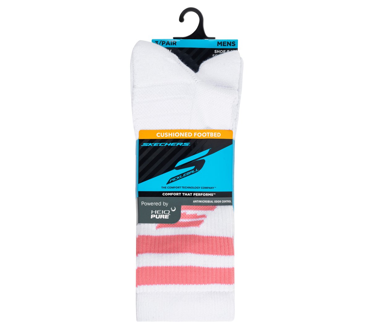 Skechers- Clothing 3 Pack Performance Pickleball Crew Socks