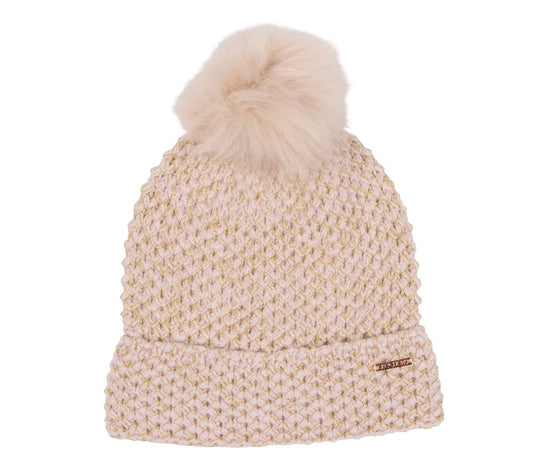 Skechers- Clothing Textured Pom Beanie