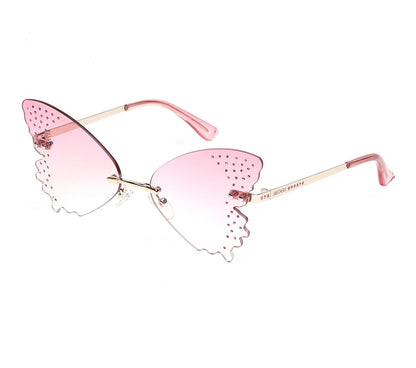 Skechers- Clothing Rimless Butterfly Sunglasses