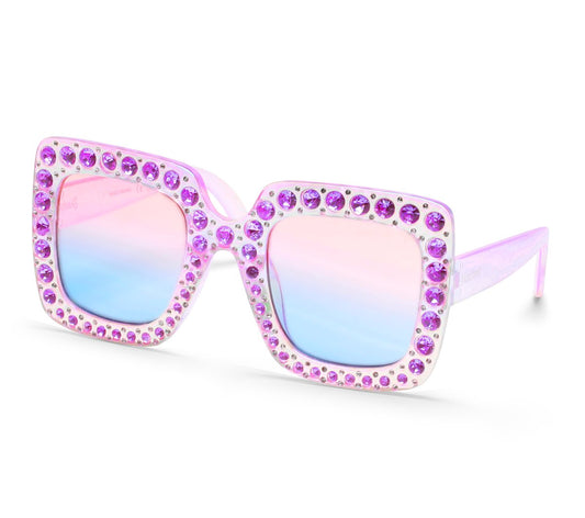 Skechers- Clothing Square Rhinestone Sunglasses