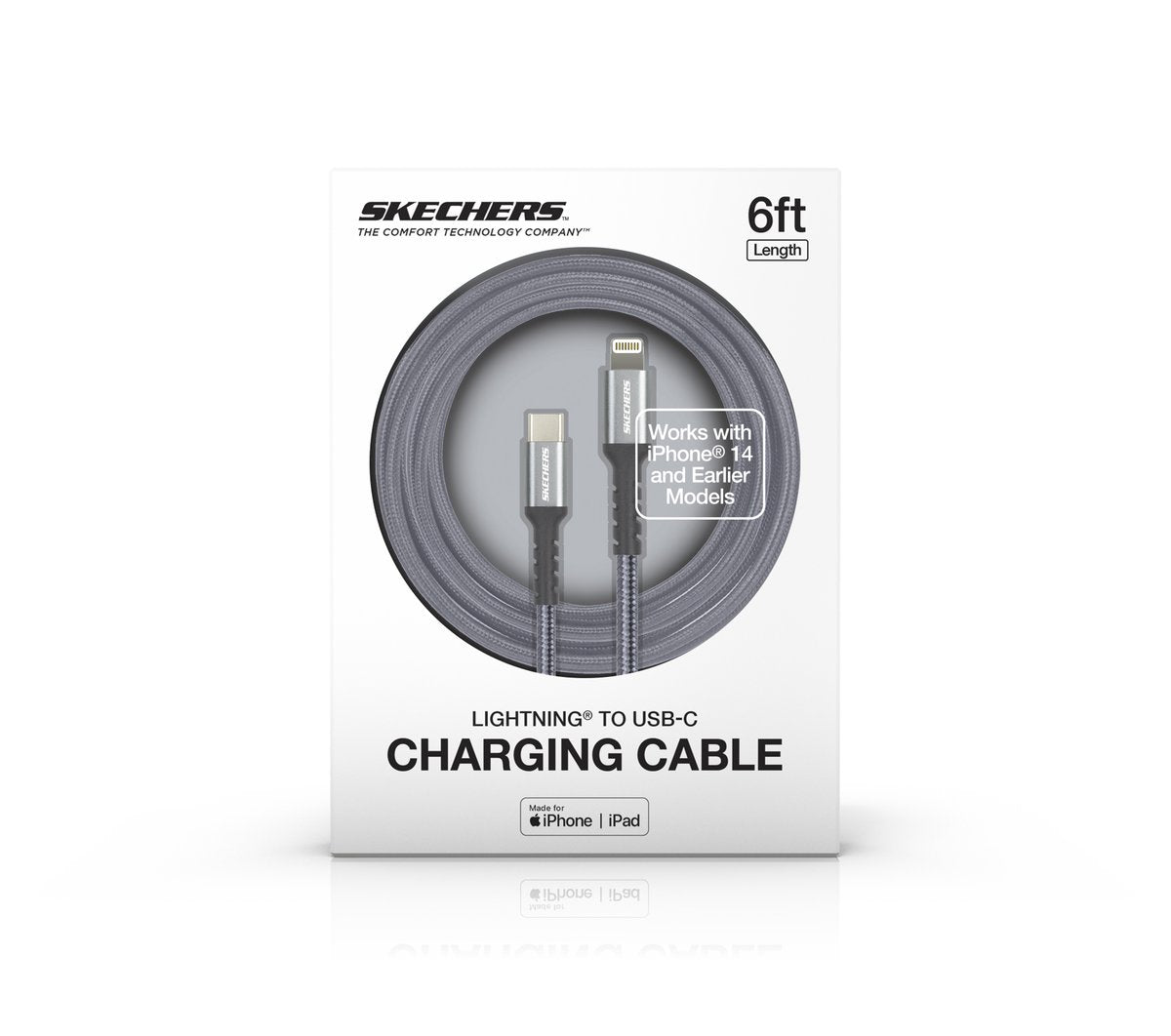 Skechers- Clothing Lightning to USB-C Charging Cable