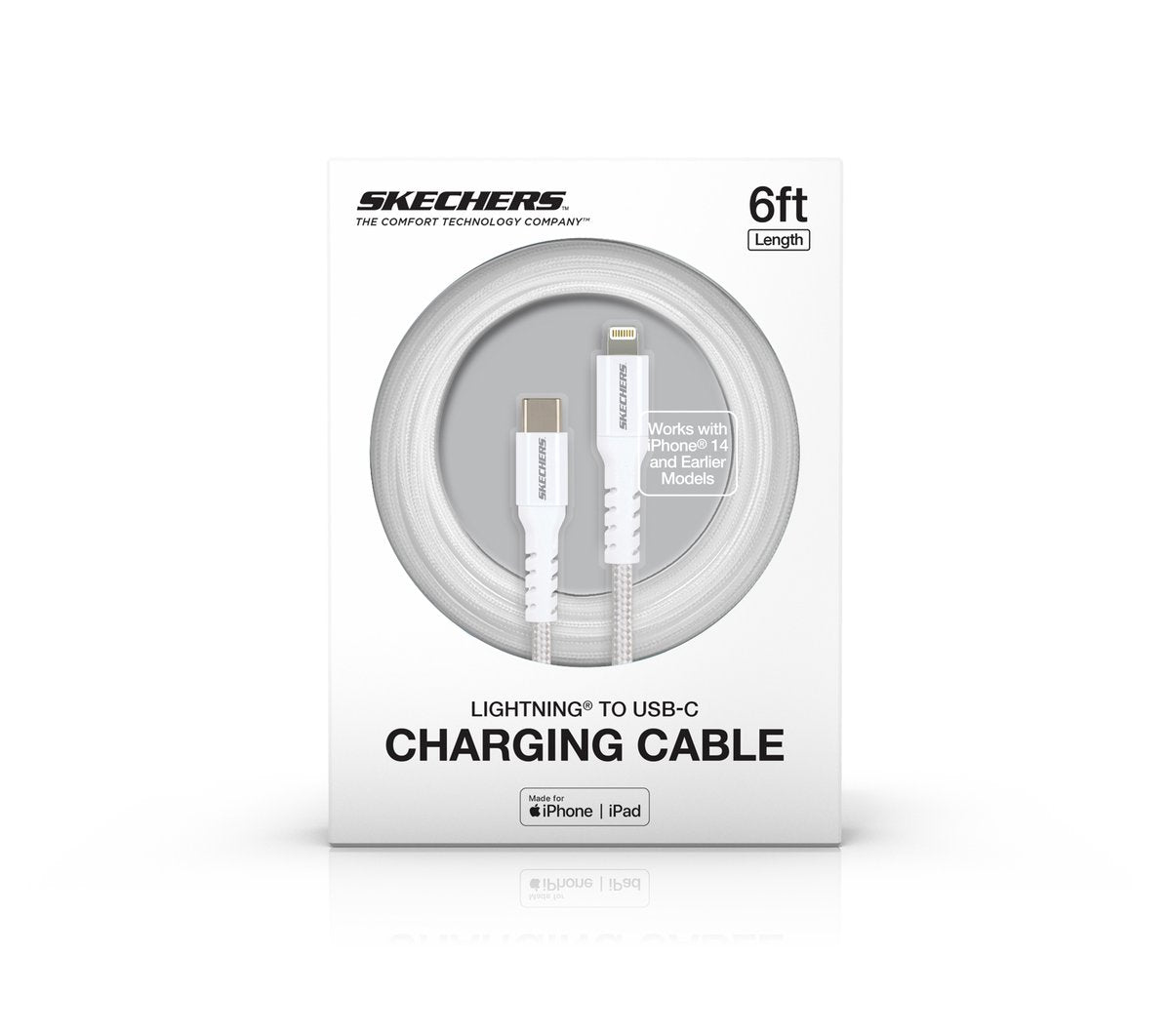 Skechers- Clothing Lightning to USB-C Charging Cable