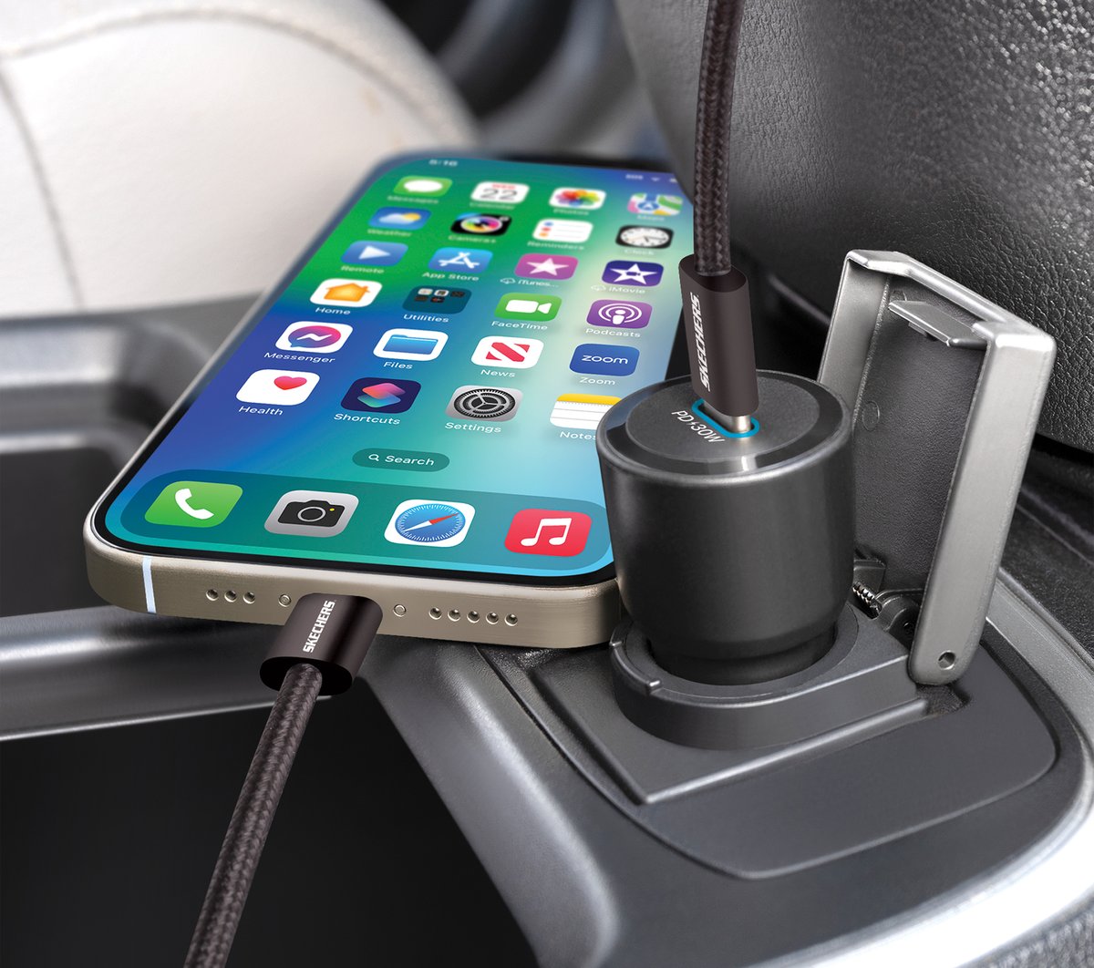 Skechers- Clothing 30W USB-C Car Charging Kit