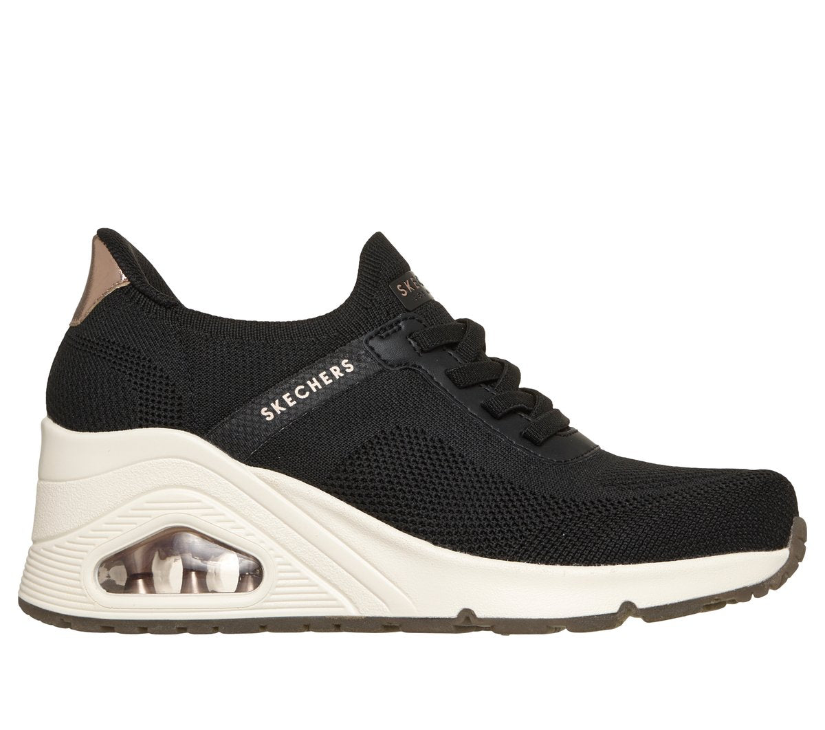 Skechers- New Arrivals Slip-ins: UNO Wedge - Slip N Knit