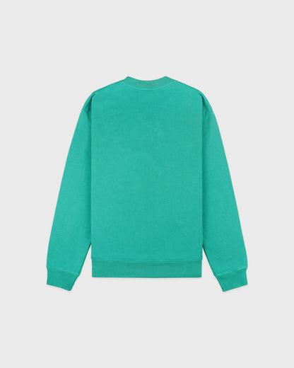 Title Embroidered Crewneck - Amalfi Green/Light Navy