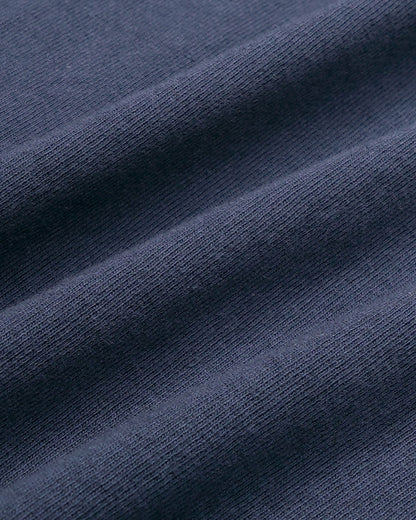 H&W Crest Embroidered Crewneck - Light Navy/White