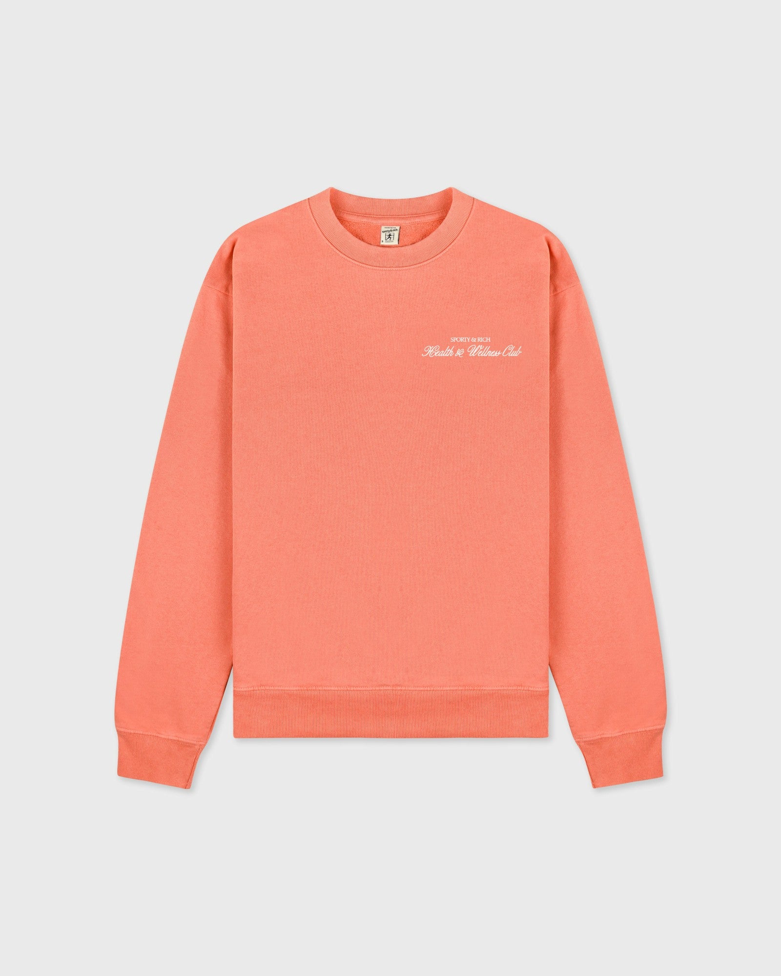 H&W Club Crewneck - Flamingo/White