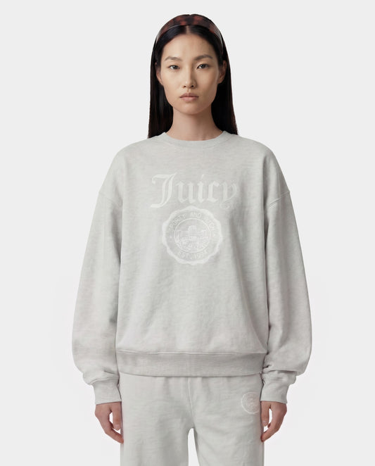 Juicy Emblem Crewneck - Heather Gray