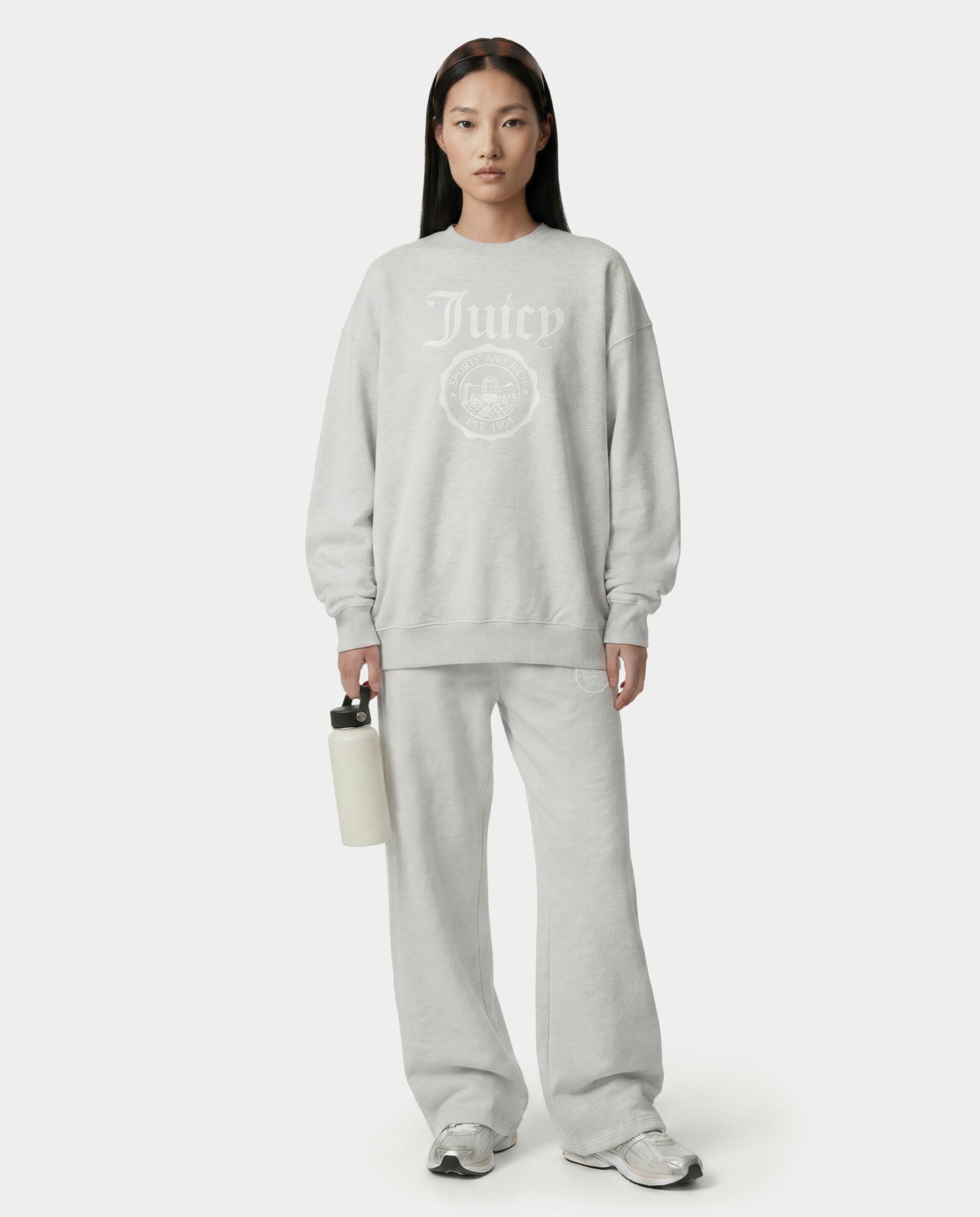 Juicy Emblem Crewneck - Heather Gray