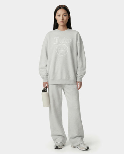 Juicy Emblem Crewneck - Heather Gray