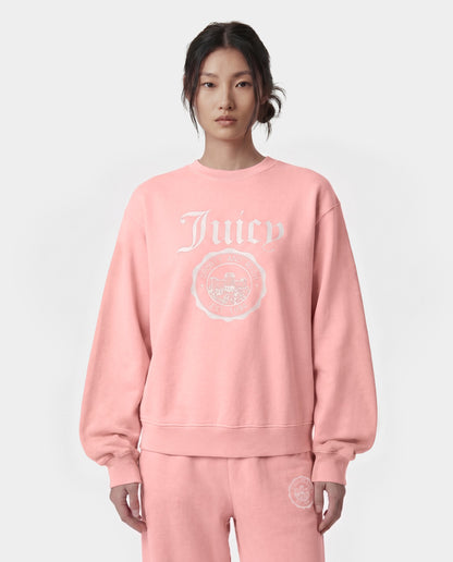 Juicy Emblem Crewneck - Rose