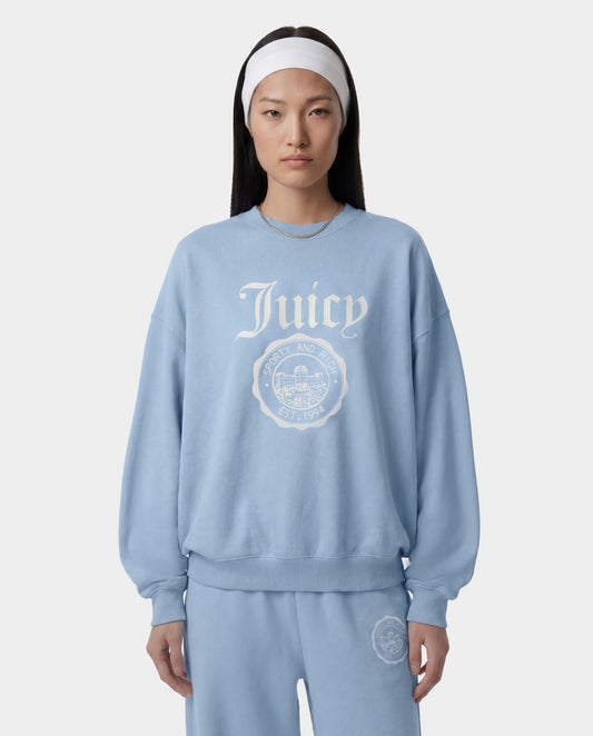 Juicy Emblem Crewneck - Sky Blue