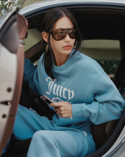 Juicy Emblem Crewneck - Sky Blue