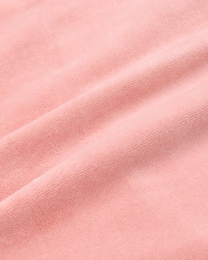 Juicy Script Velour Zip Hoodie - Rose