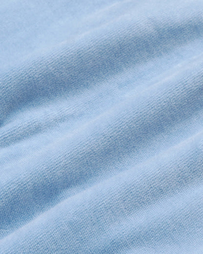 Juicy Script Velour Zip Hoodie - Sky Blue
