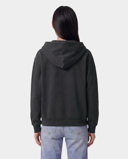 Varsity Crest Zip Hoodie - Carbon