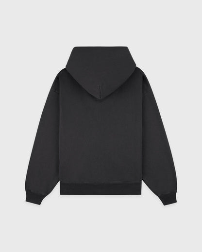 Varsity Crest Zip Hoodie - Carbon