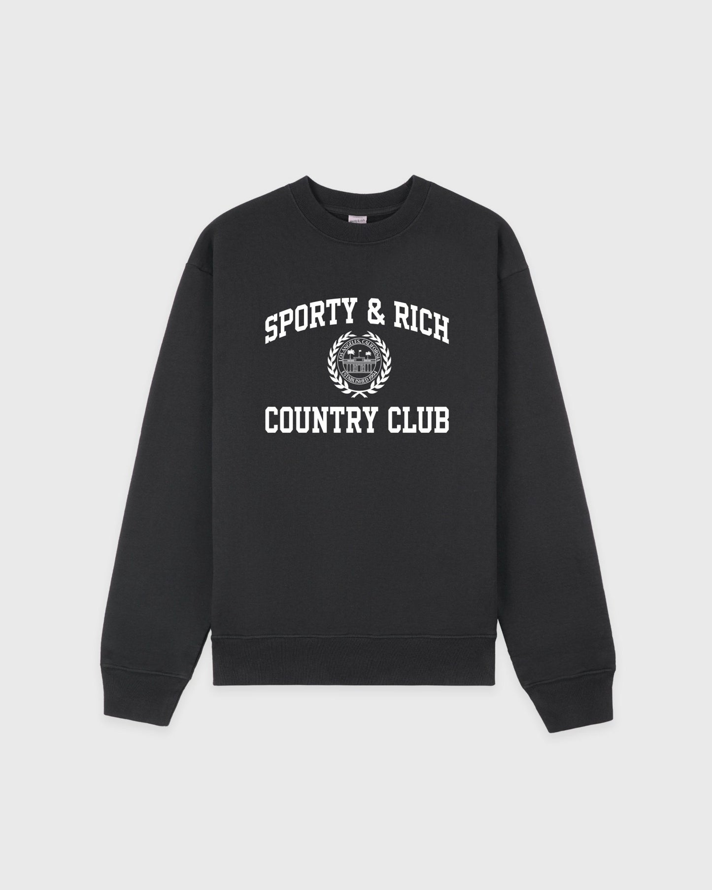 Varsity Crest Crewneck - Carbon