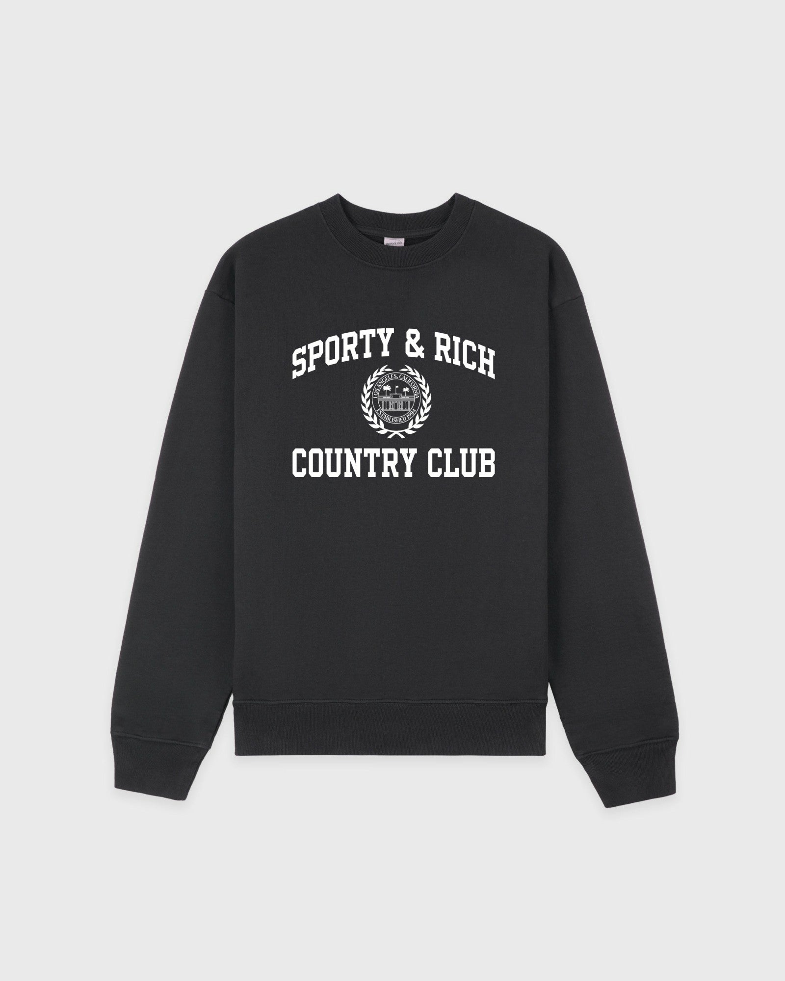 Varsity Crest Crewneck - Carbon