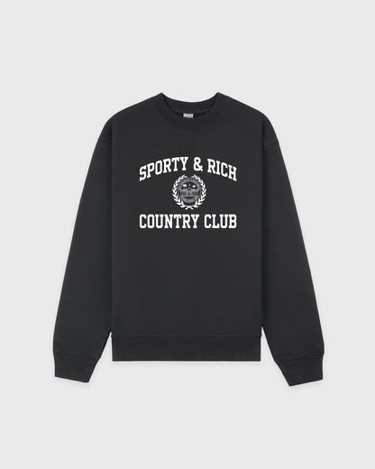 Varsity Crest Crewneck - Carbon