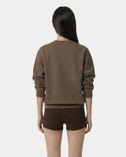 H&W Crest Embroidered Crewneck - Sand