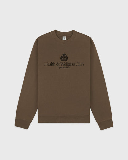 H&W Crest Embroidered Crewneck - Sand