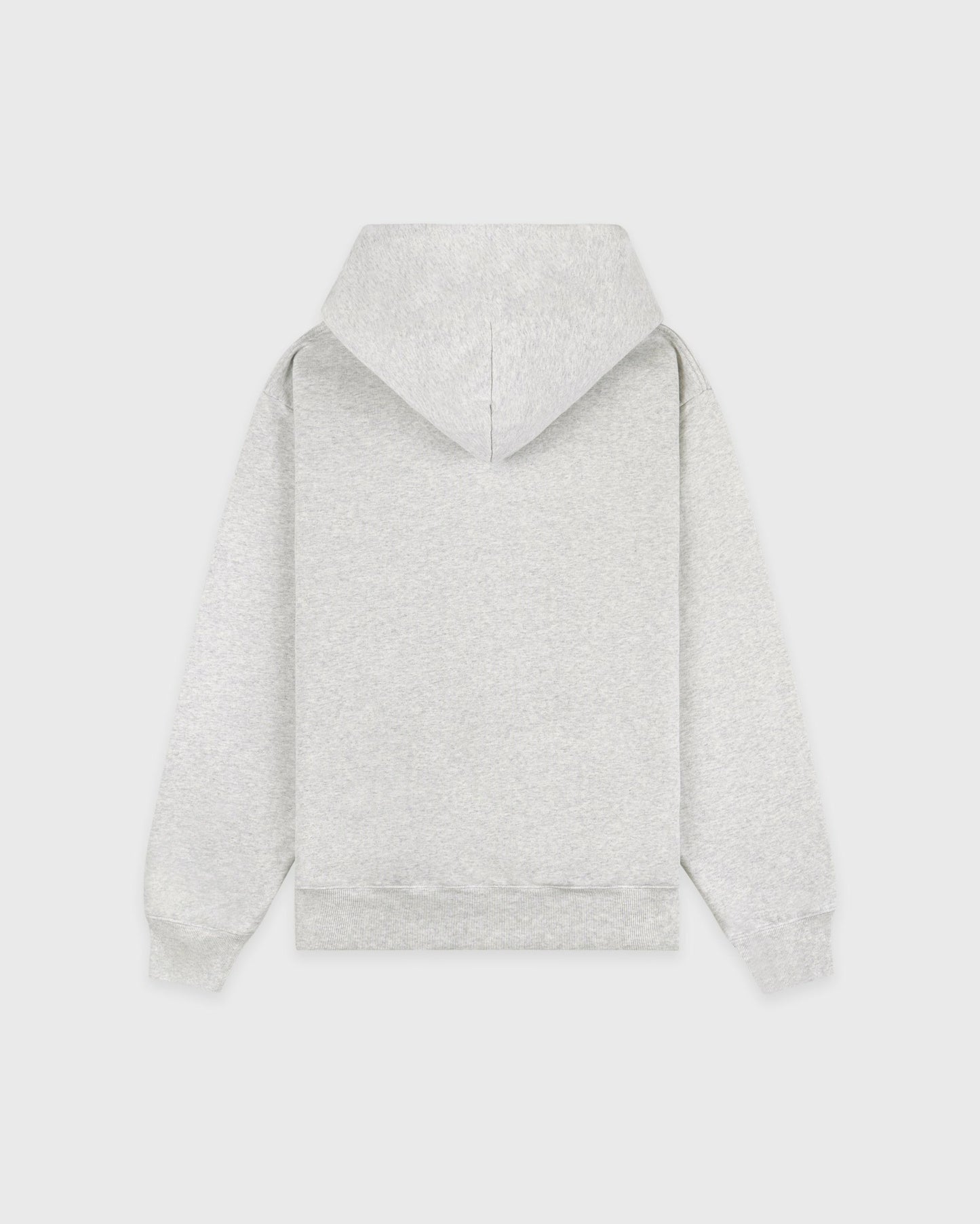 Serif Logo Embroidered Hoodie - Heather Gray/Navy