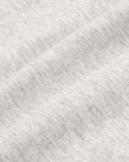 Serif Logo Embroidered Hoodie - Heather Gray/Navy