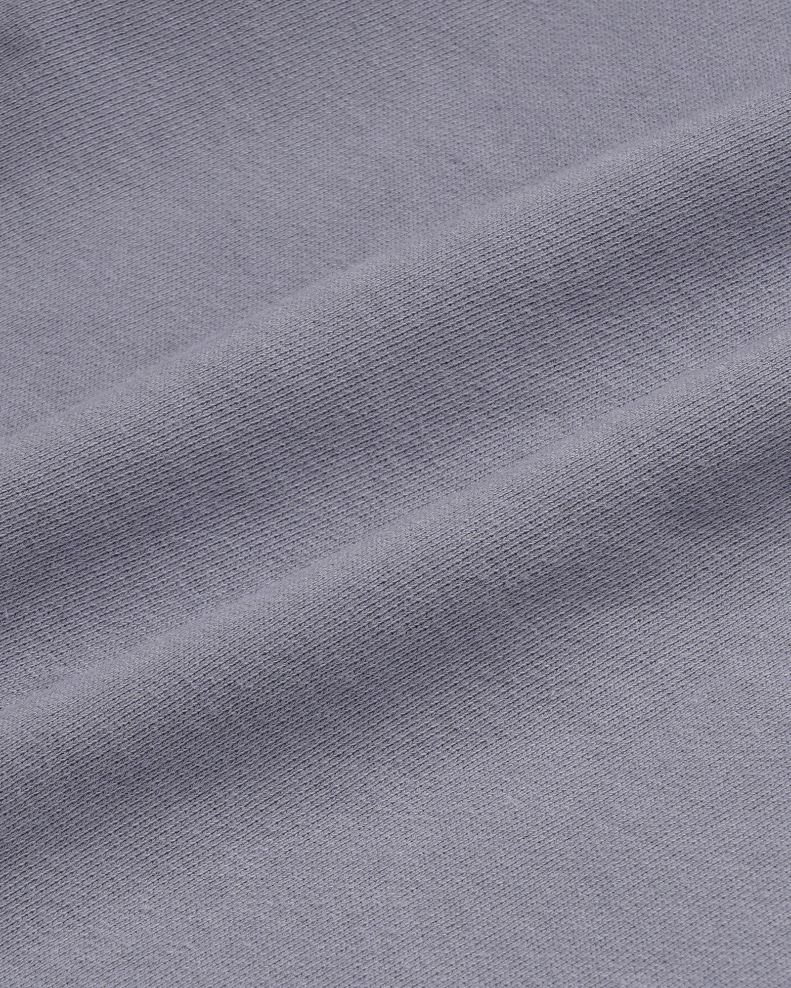 Serif Logo Embroidered Crewneck - Faded Indigo/White
