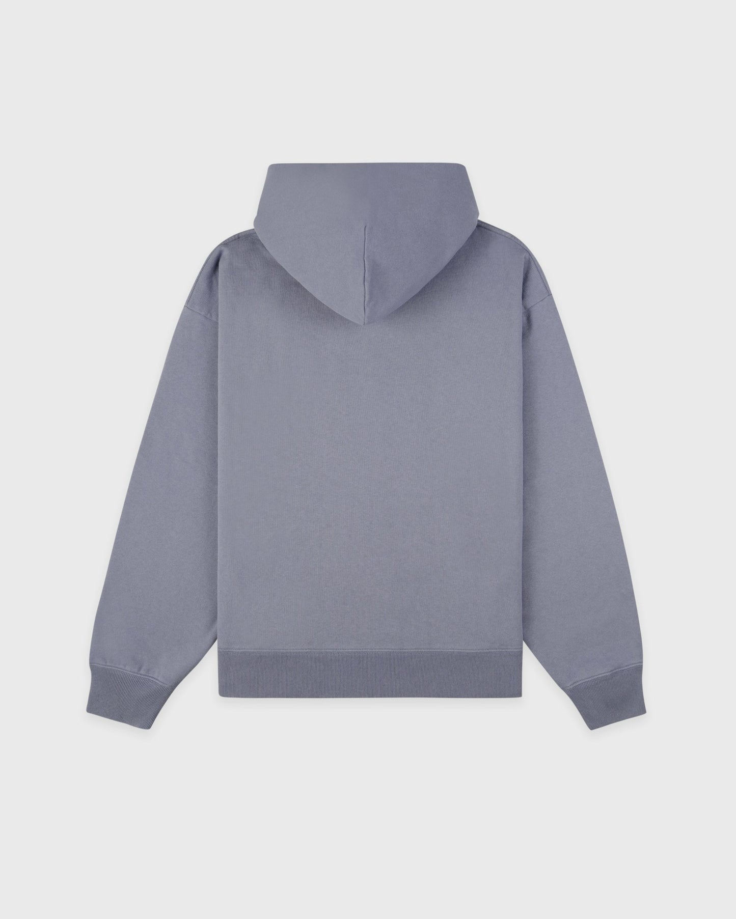 Serif Logo Embroidered Hoodie - Faded Indigo