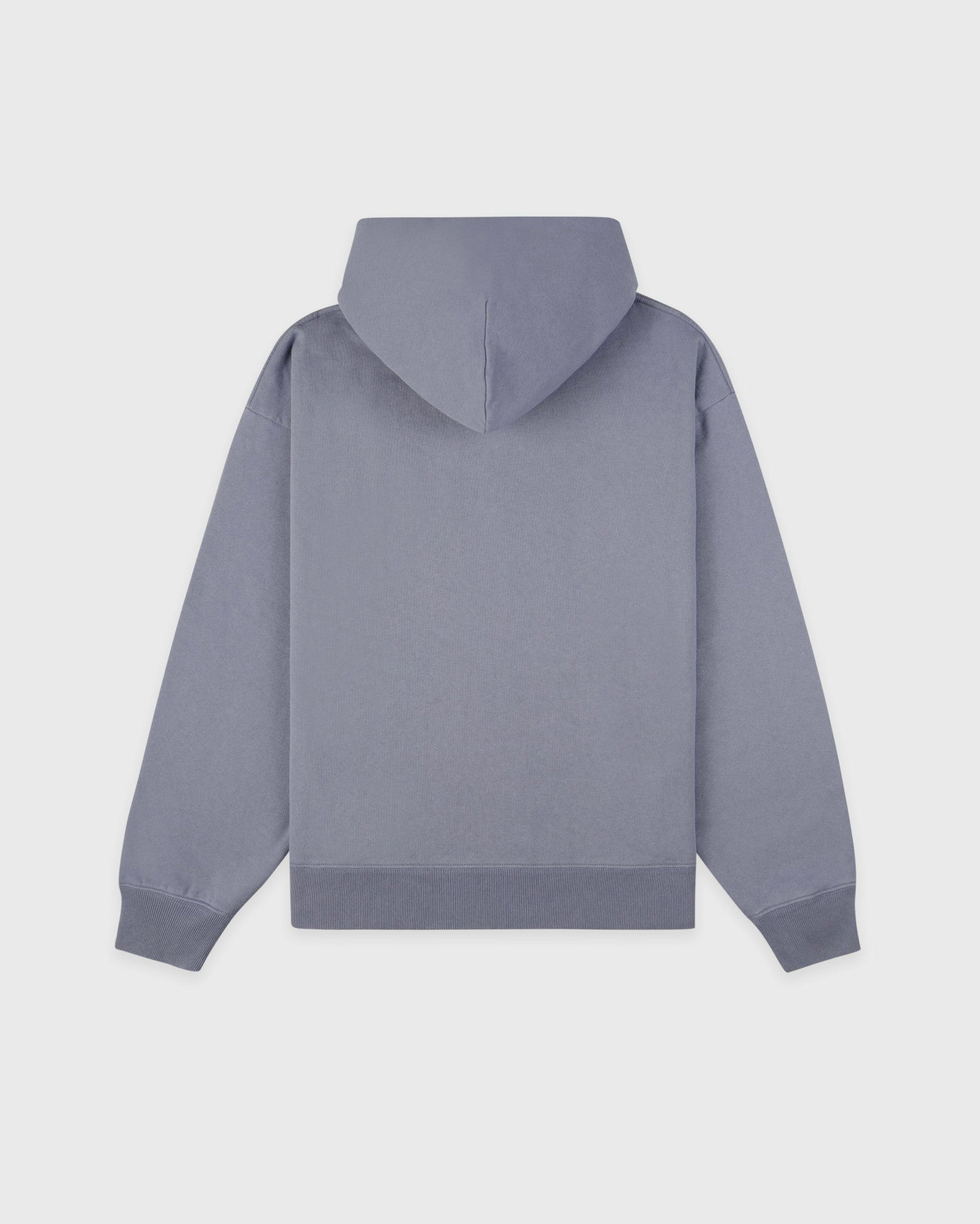 Serif Logo Embroidered Hoodie - Faded Indigo
