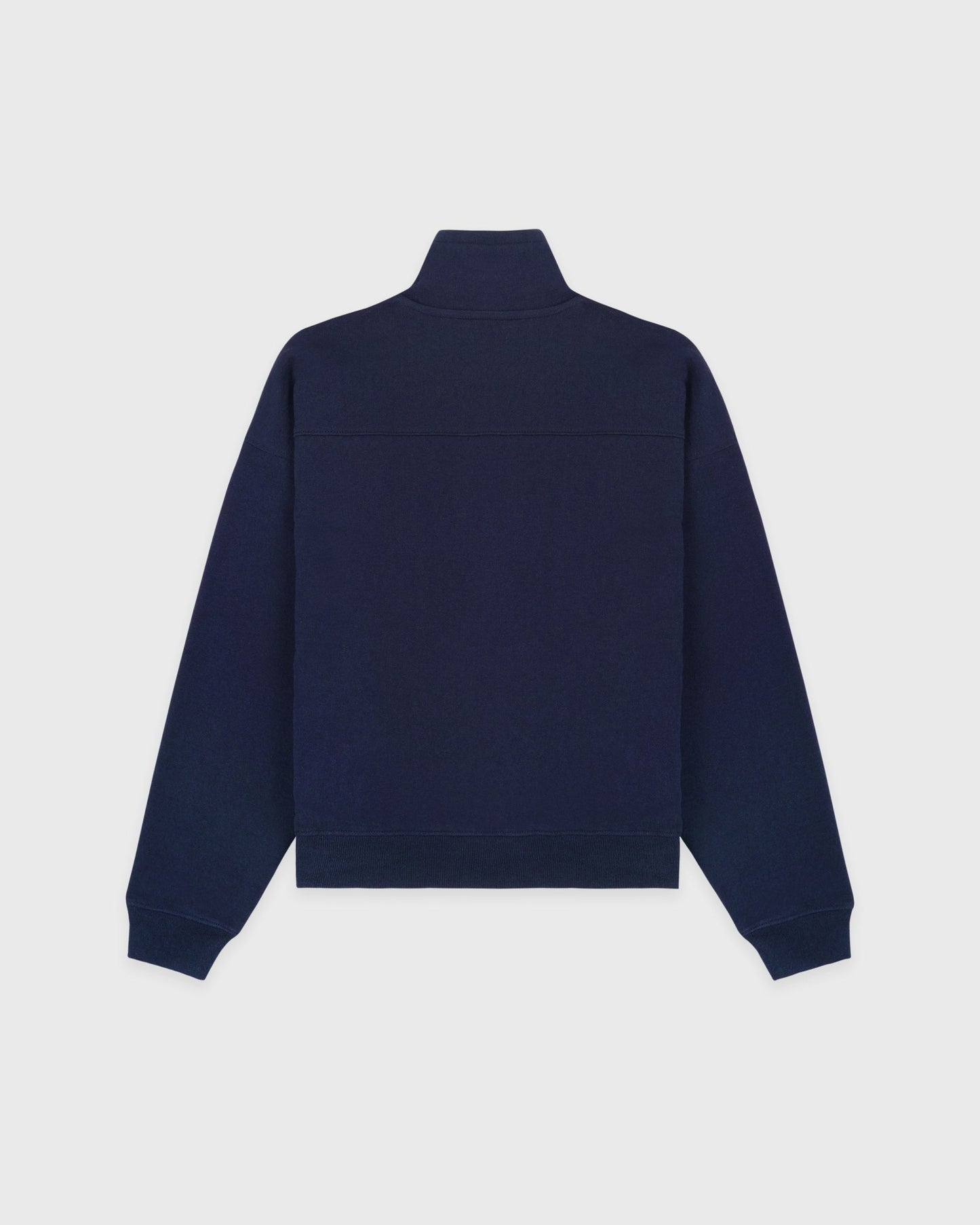NY Crest Embroidered Quarter Zip - Dark Navy