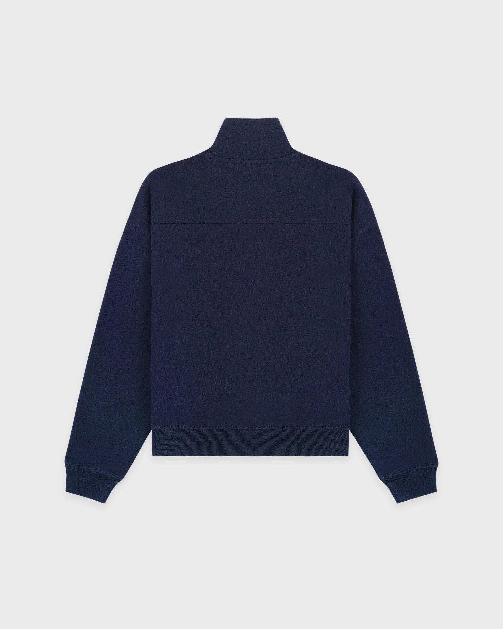 NY Crest Embroidered Quarter Zip - Dark Navy