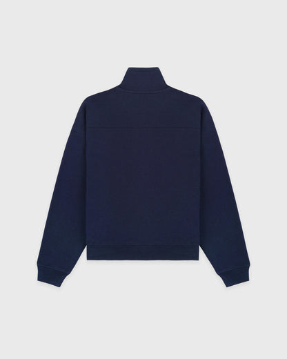 NY Crest Embroidered Quarter Zip - Dark Navy