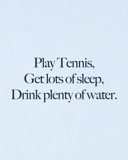Play Tennis Crewneck - Ciel/Navy