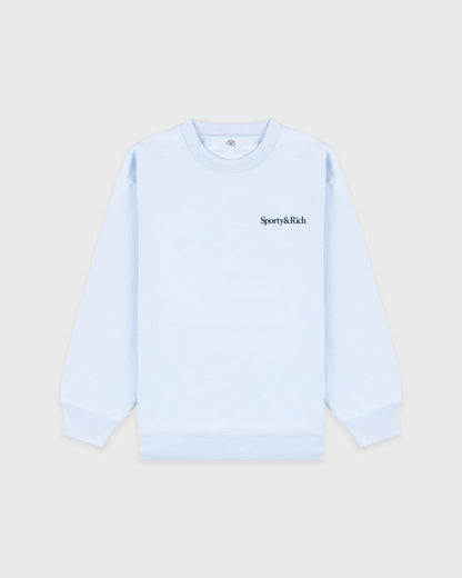 Play Tennis Crewneck - Ciel/Navy