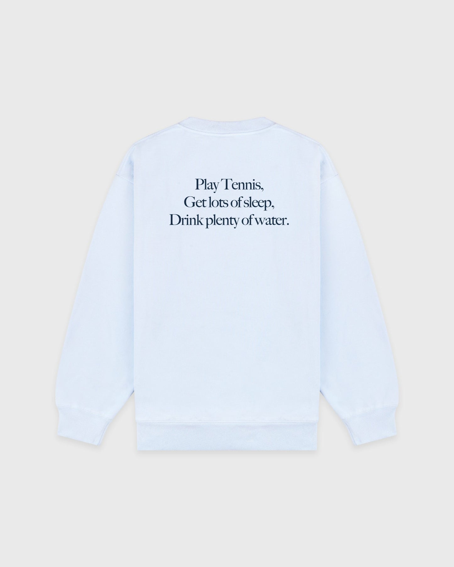 Play Tennis Crewneck - Ciel/Navy