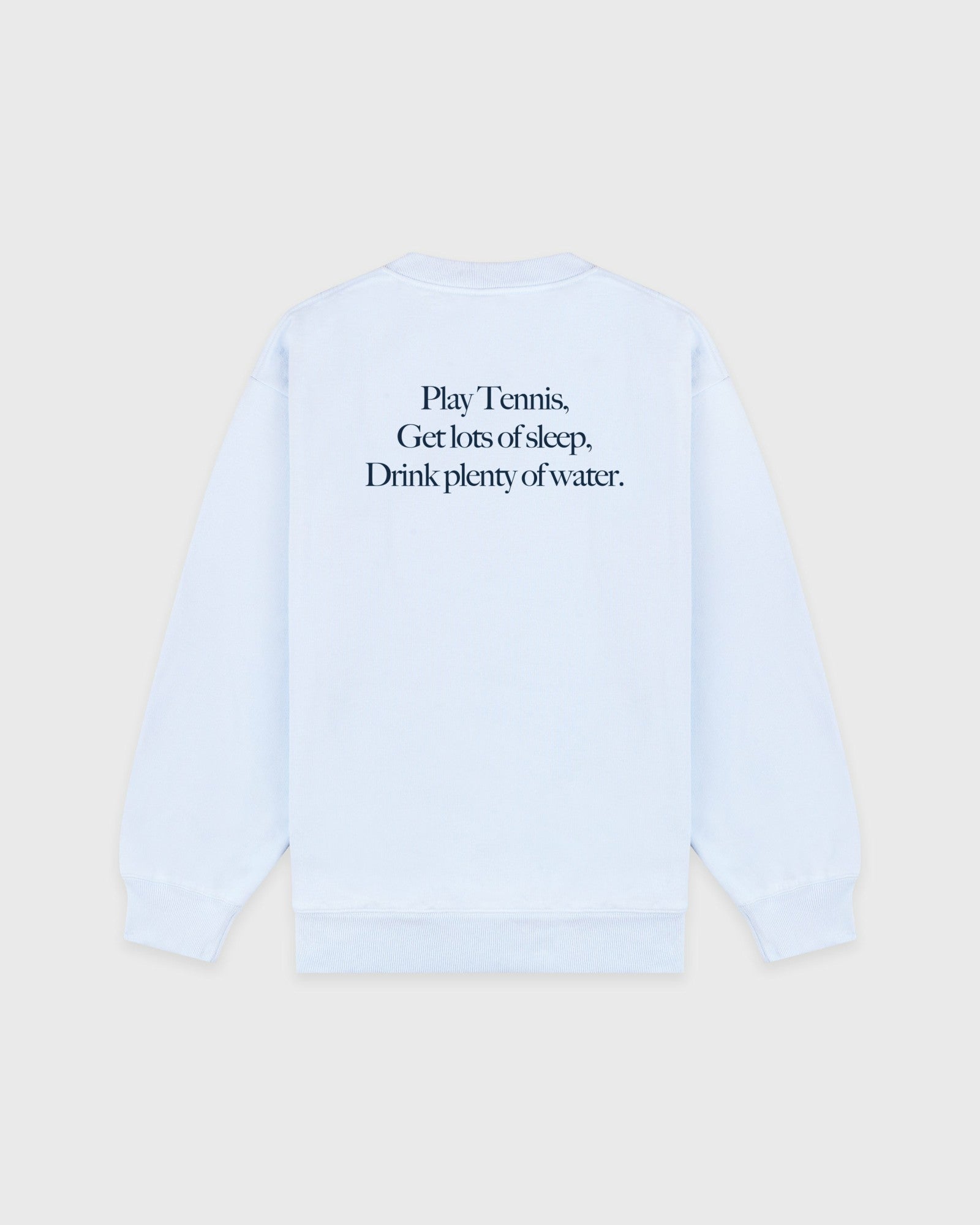 Play Tennis Crewneck - Ciel/Navy