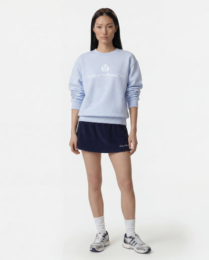 H&W Crest Crewneck - Ciel